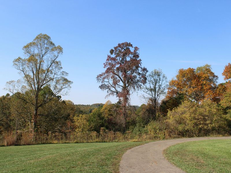 Scenic Walking Path in Ohio during Early Fall